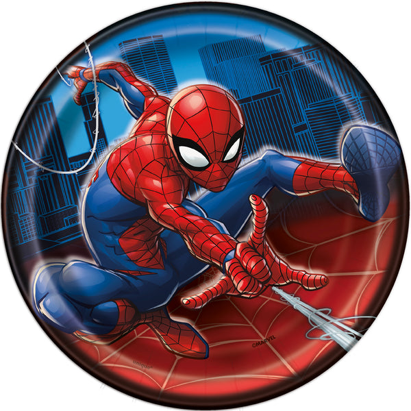 spiderman 7 inch dessert plates