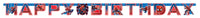 spiderman happy birthday banner, open

