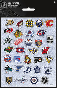 NHL sticker sheets 128 stickers all NHL teams