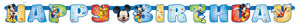 mickey and friends jointed 6 foot happy birthday banner