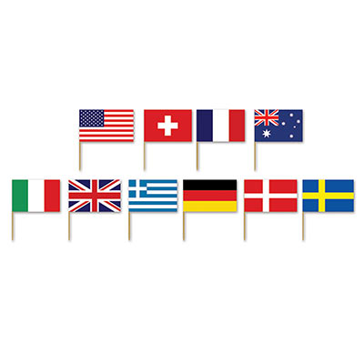 international flags picks 50 per package