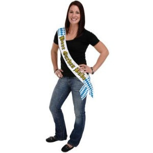 beer garden babe sash 4 inches by 33 inches