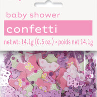 girl baby shower confetti