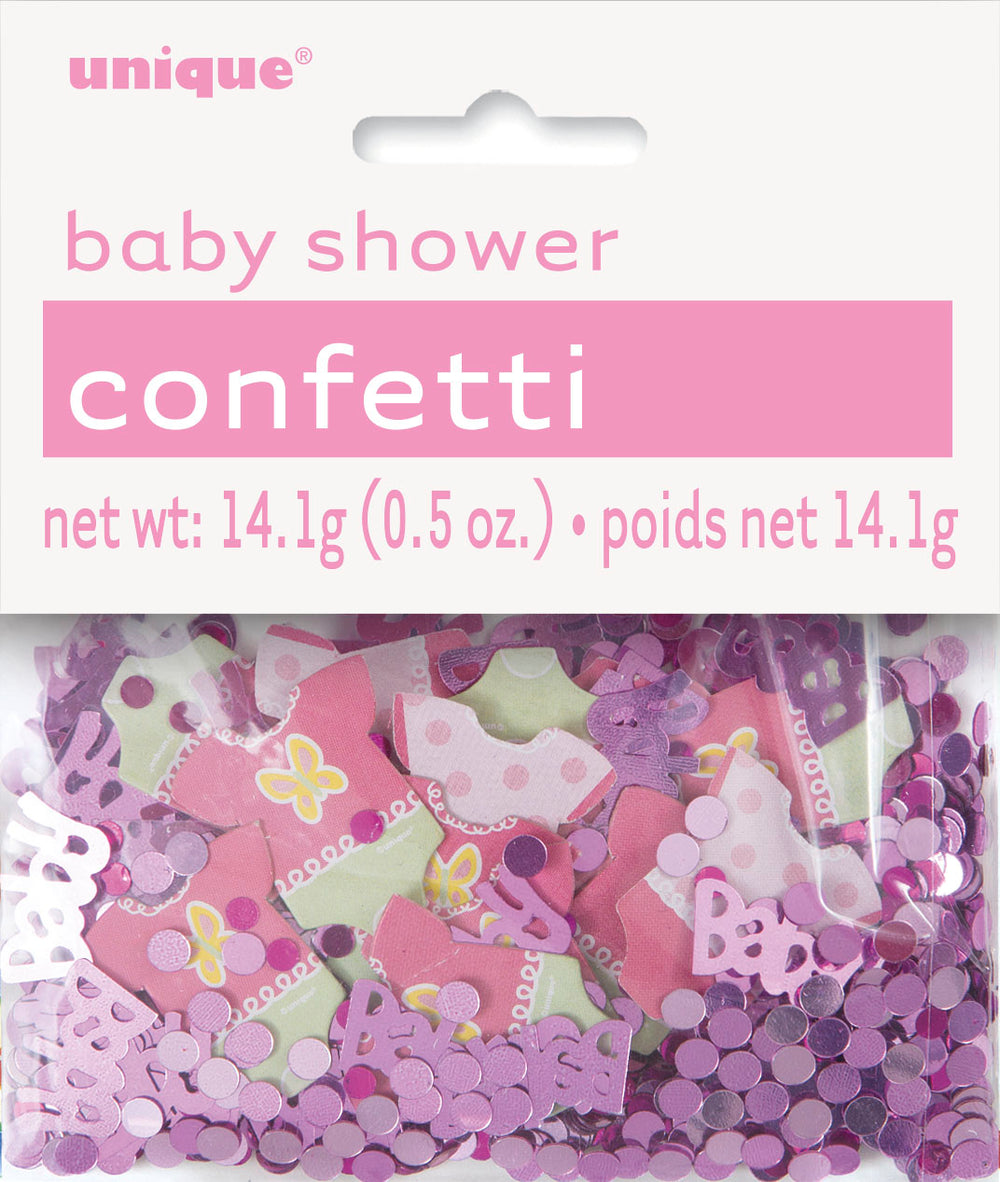 girl baby shower confetti
