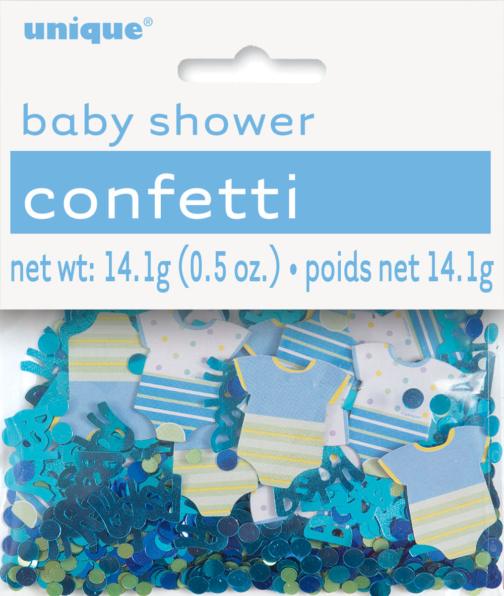 boy baby shower confetti