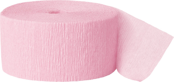 Pastel Pink Crepe streamers