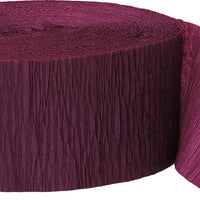 Burgundy Crepe Streamers