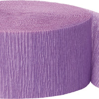 Lavender crepe streamers