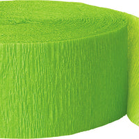 Lime Green Crepe streamers