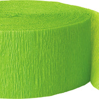 Lime Green Crepe streamers