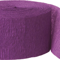 Purple Crepe Streamers