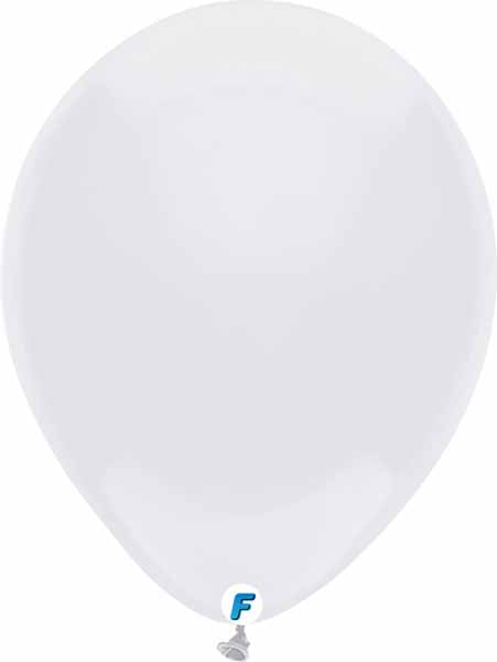 White balloon 12 inch funsational