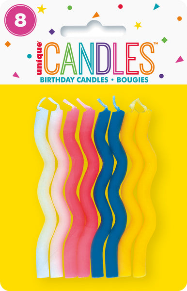 Zig Zag Birthday Cake Candles