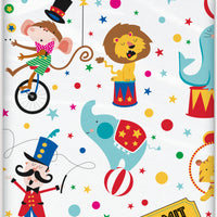 circus plastic tablecover