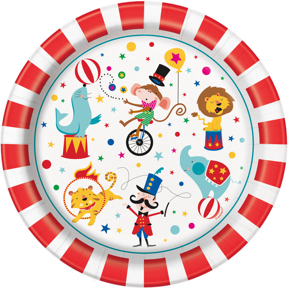 Circus Carnival dinner plates