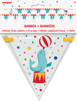 Happy Birthday Circus Banner in package
