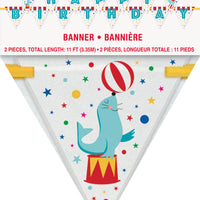 Happy Birthday Circus Banner in package