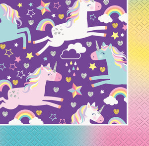 Unicorn Beverage Napkins