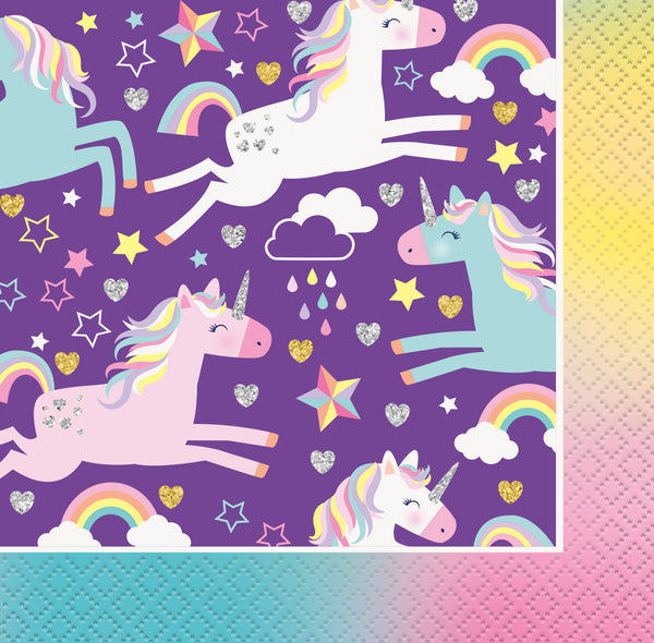 Unicorn Beverage Napkins