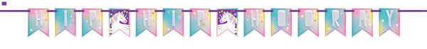 7 foot hip hip hooray unicorn banner 