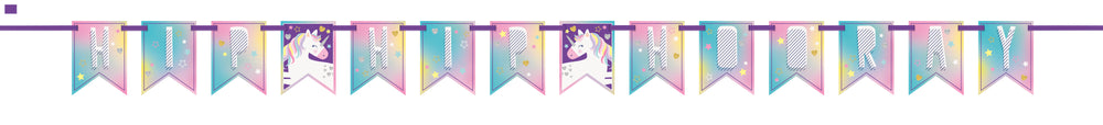 7 foot hip hip hooray unicorn banner 