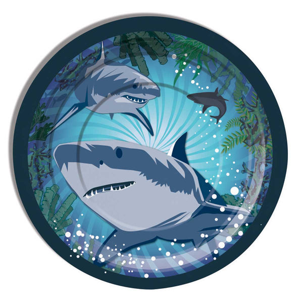 shark dessert plates
