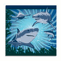 shark luncheon napkins