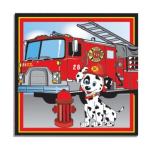 firefighter luncheon napkins
