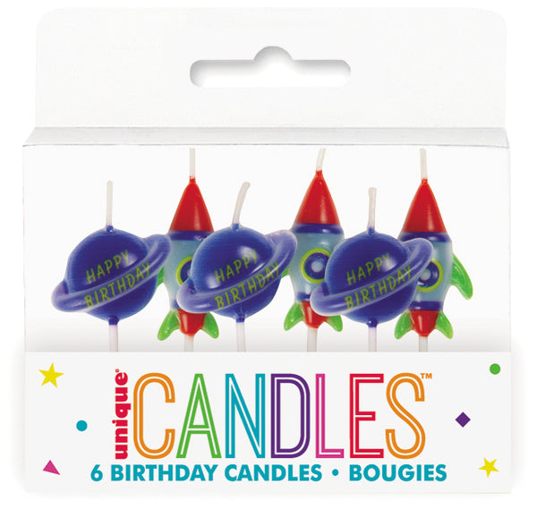 Outer Space Candles package of 6