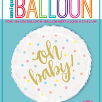Oh baby 18" foil balloon 
