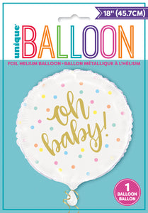 Oh baby 18" foil balloon 