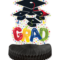 10 inch letter balloon grad honeycomb centrepiece