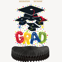 Letter Balloon Grad Honeycomb Centrepiece