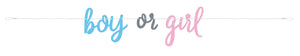 boy or girl 7 foot gender reveal banner