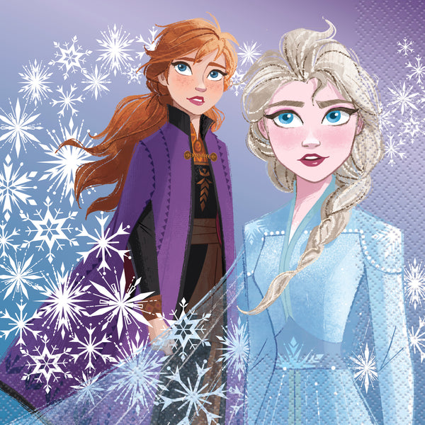 frozen luncheon napkins anna and elsa 16 per package
