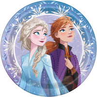 frozen 9 inch plates anna and elsa 8 per package