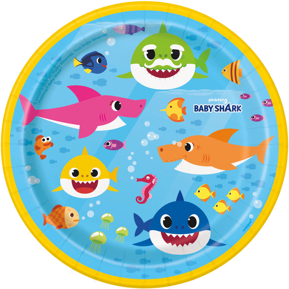 Baby Shark Dessert Plates