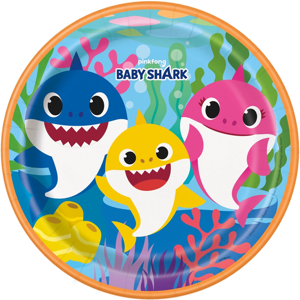 Baby shark Dinner Plates