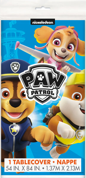 paw patrol plastic tablecover packaged