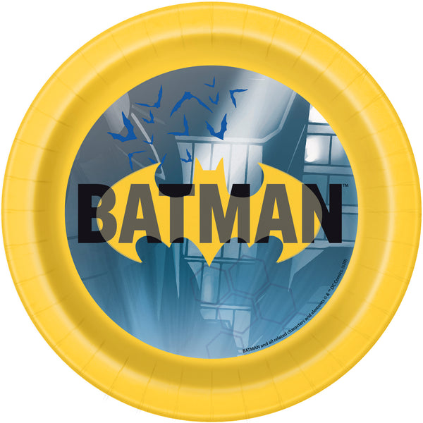 batman 7 inch paper plates 8 count