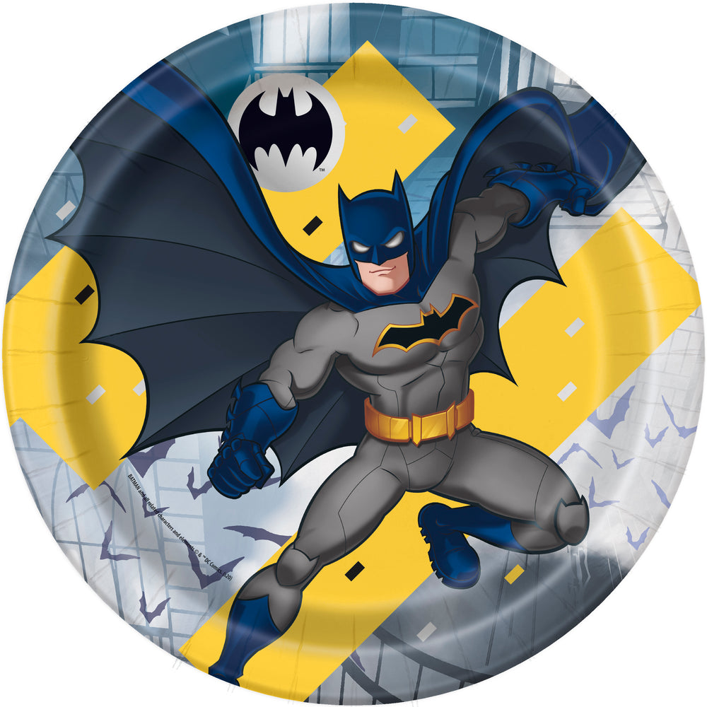 Batman 9 inch Plates 8CT