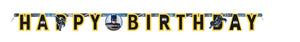 batman birthday banner 5.25 feet, opened