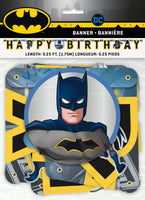 batman birthday banner 5.25 feet, packaged
