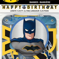 batman birthday banner 5.25 feet, packaged