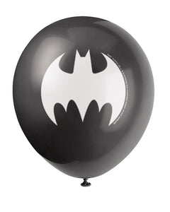 batman 12 inch latex balloon, black