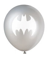 batman 12 inch latex balloon, silver
