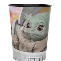 the mandalorian 16oz plastic cup