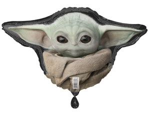 27 inch Baby Yoda mylar balloon 