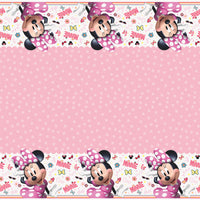 minnie mouse plastic tablecover open