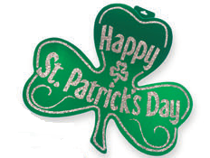 st patricks day foil print cutout